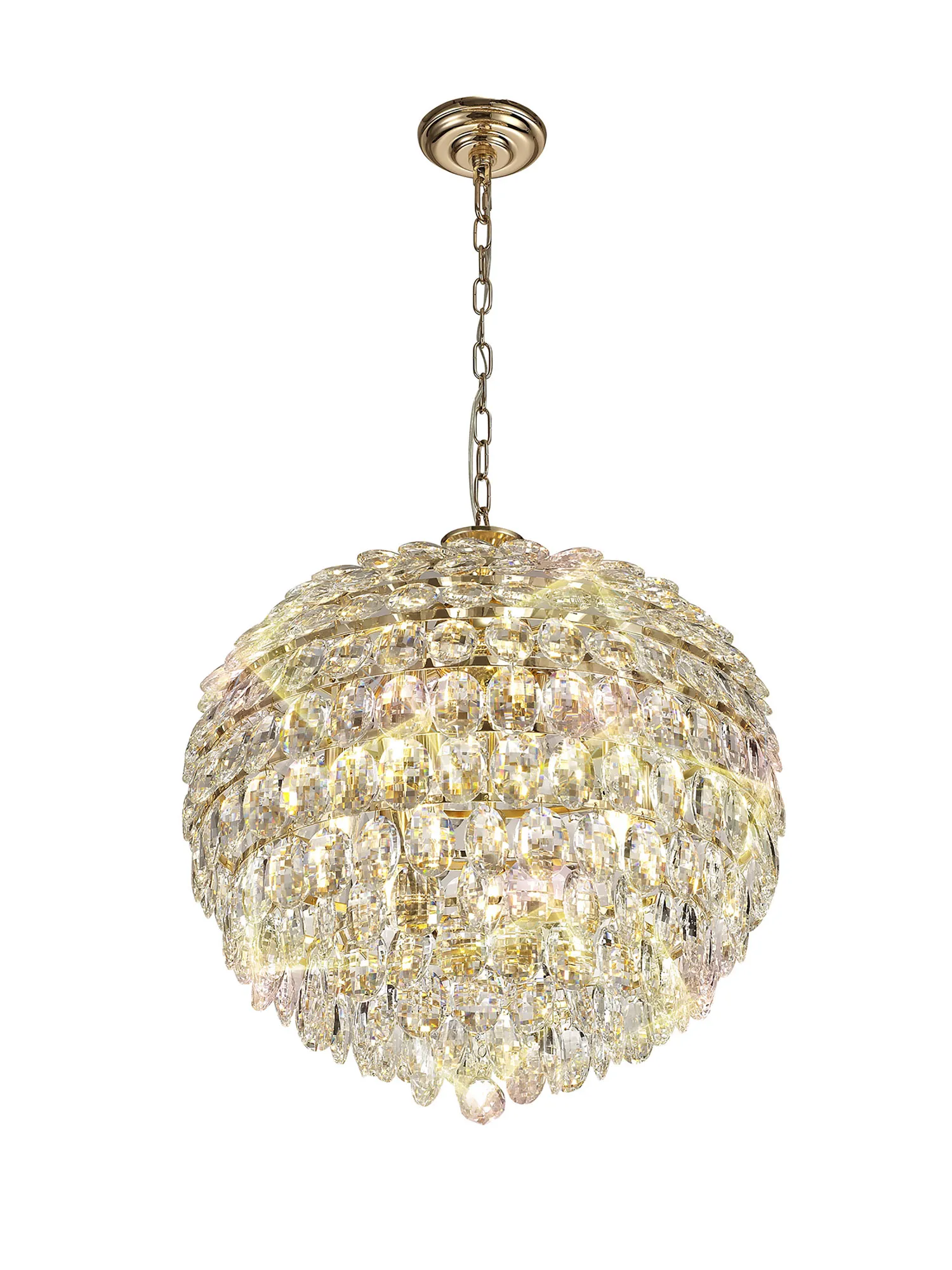 IL32805  Coniston Pendant 9 Light (20kg) French Gold